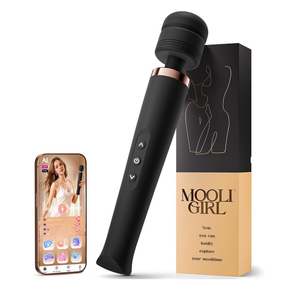MOOLI GIRL Black Massage Wand